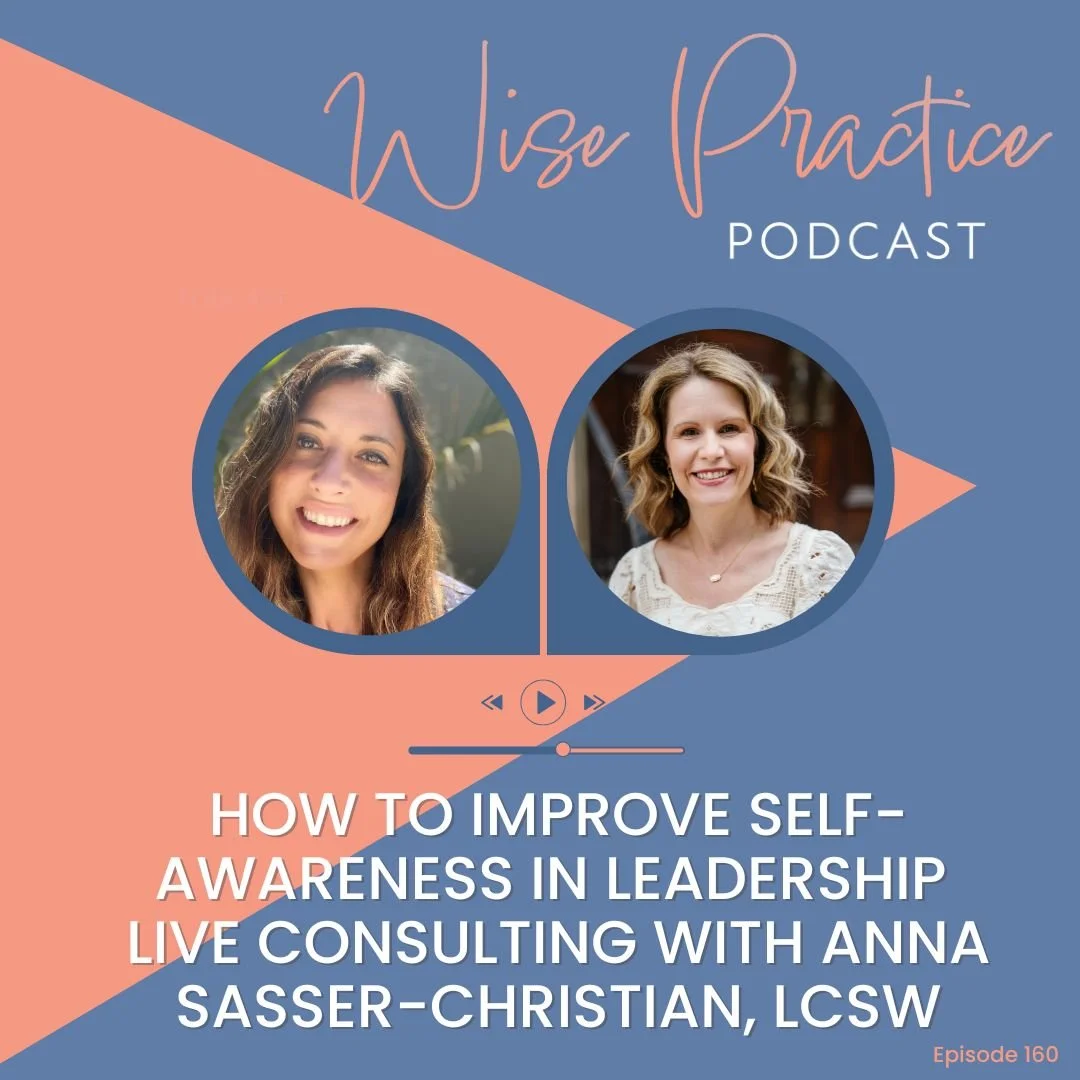 WP160 | How to Improve Self-Awareness in Leadership - Live Consulting with Anna Sasser-Christian, LCSW