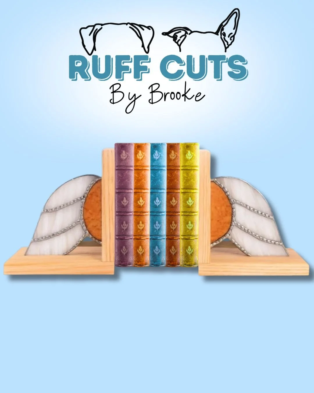 Stained Glass Bookends Golden Snitch