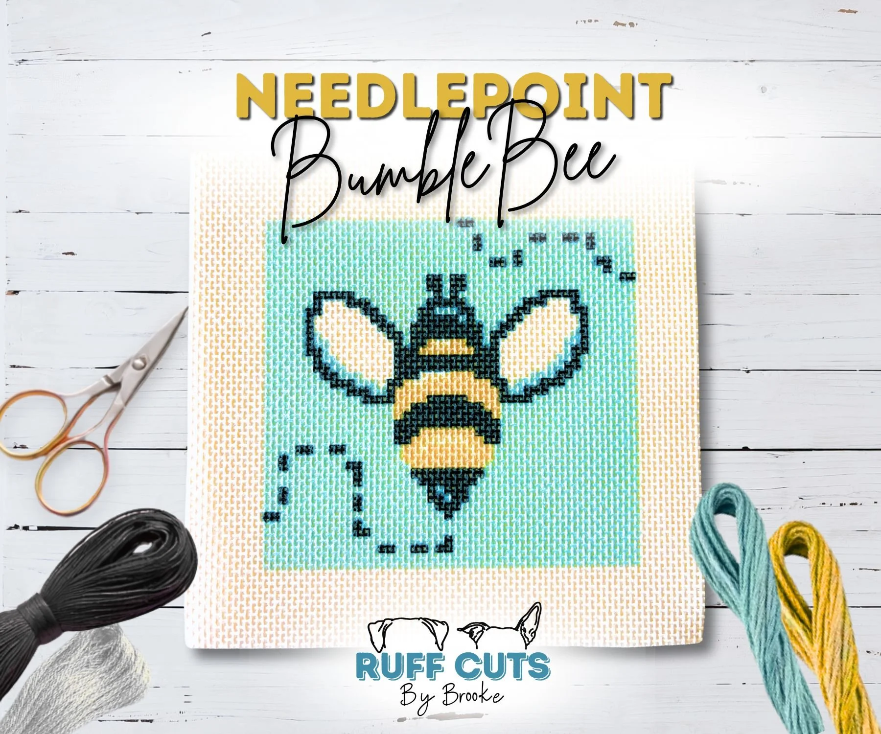 Needlepoint Bumble Bee Canvas