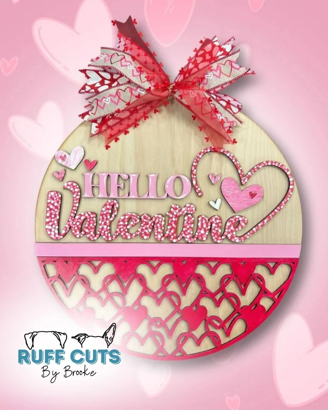 Hello Valentine Door Hanger