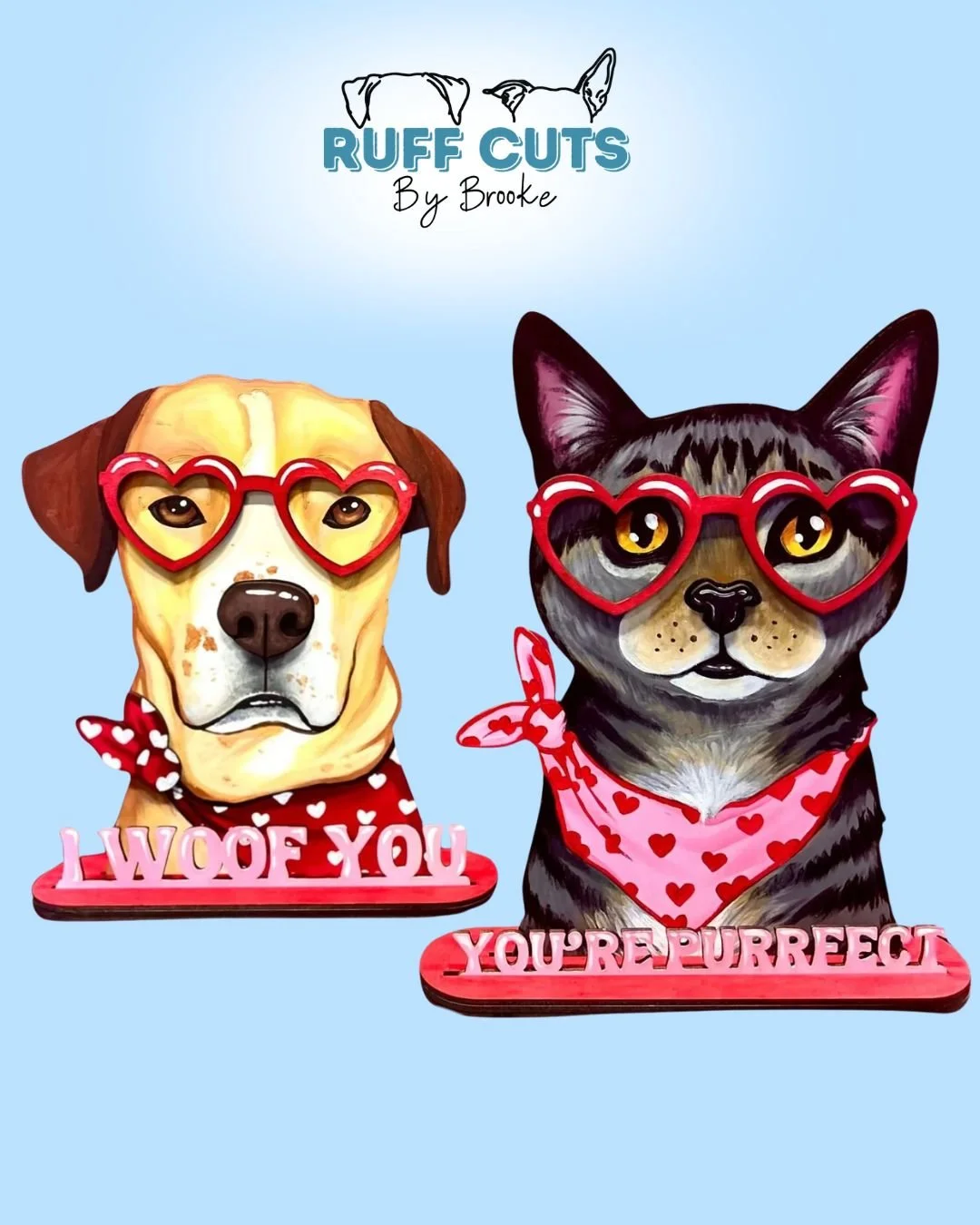 Paint Your Valentine Wooden Stand Up