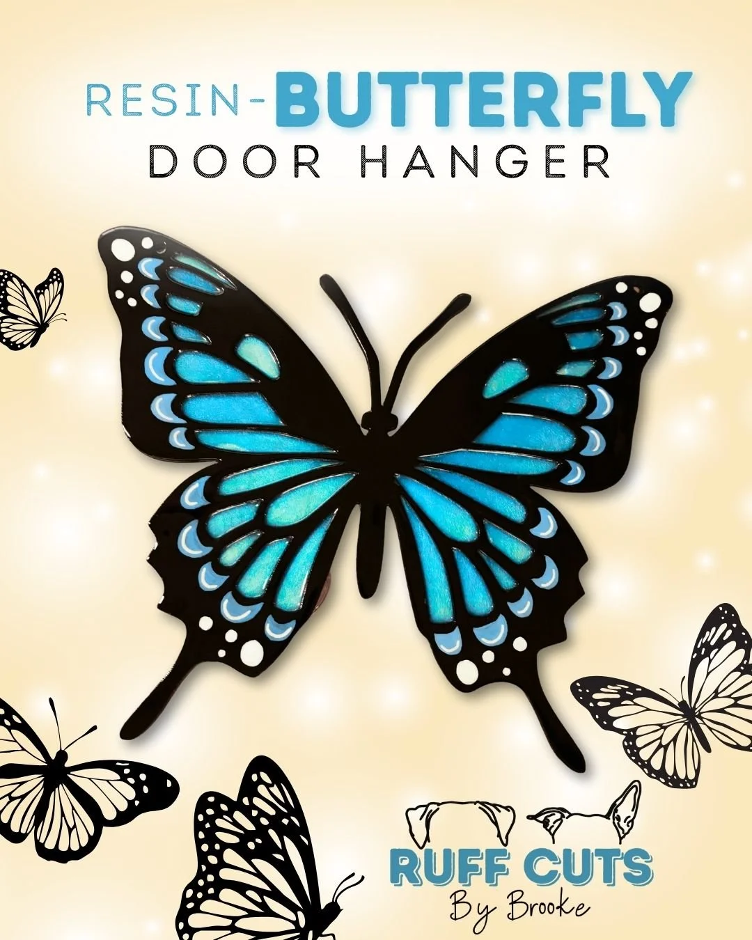 Resin Butterfly Door Hanger