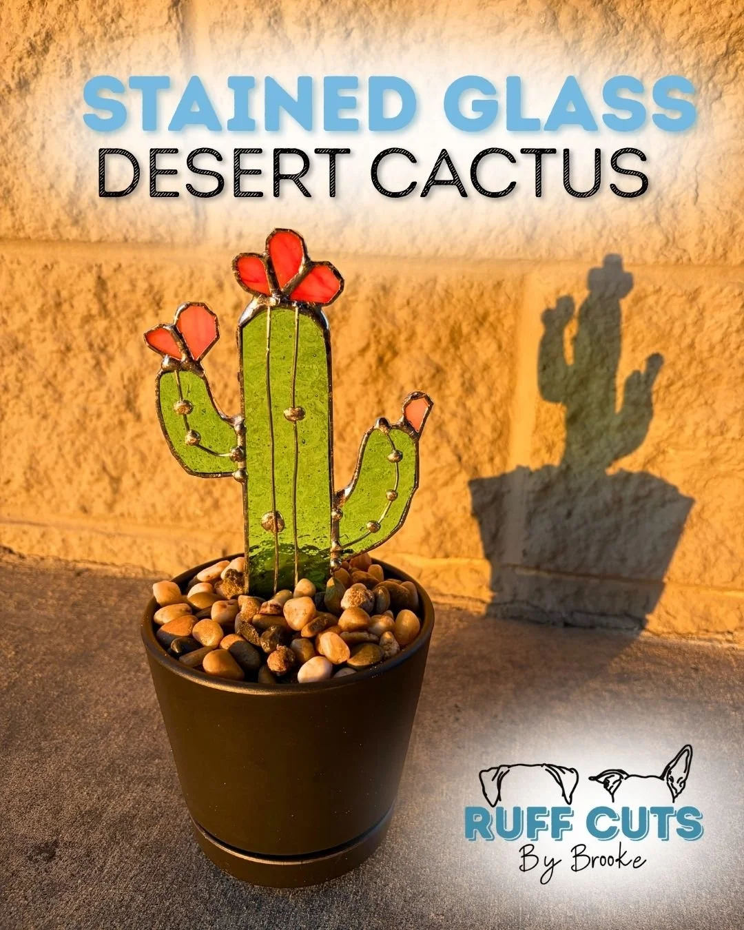 Desert Cactus Stained Glass