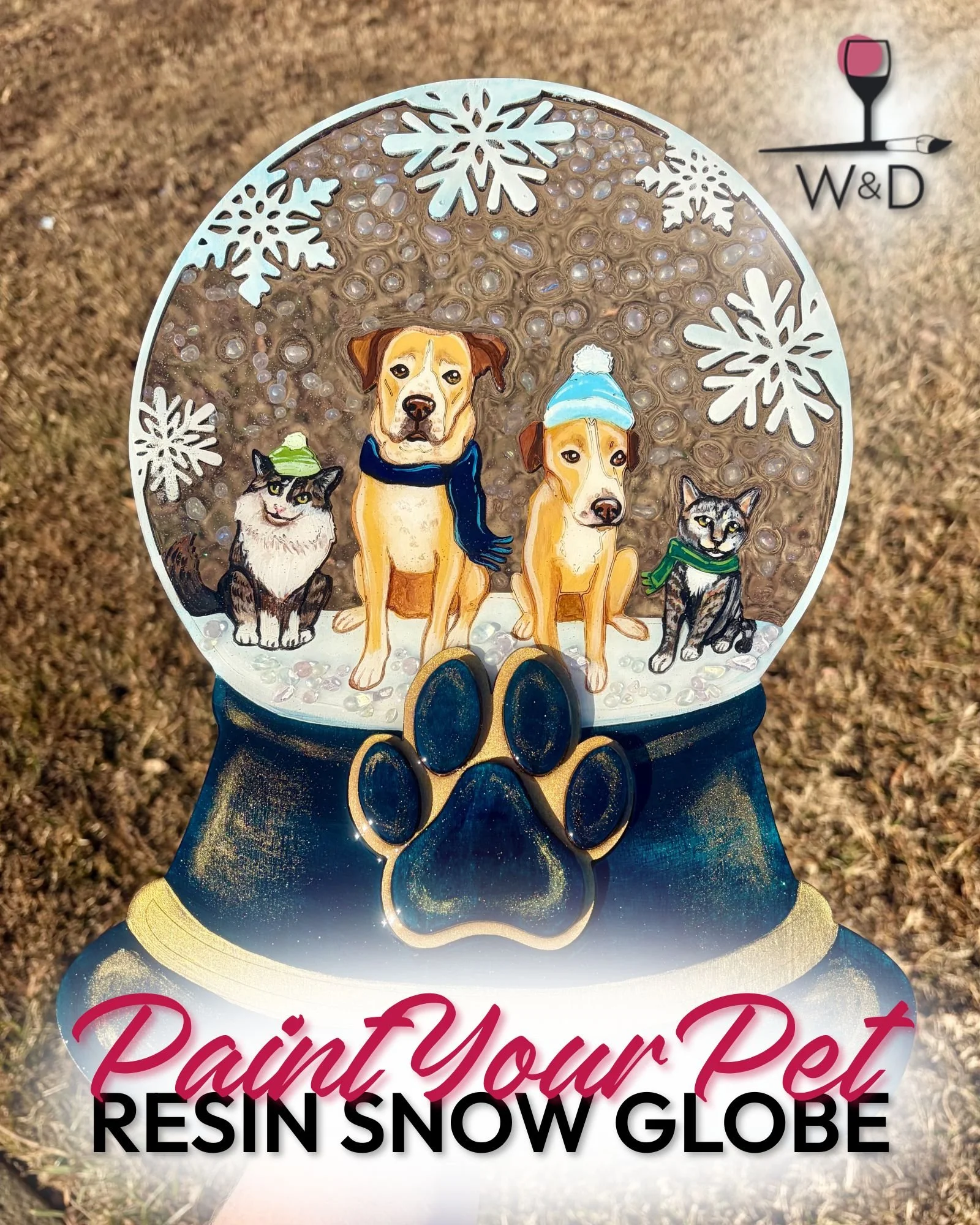 Paint Your Pet Snow Globe