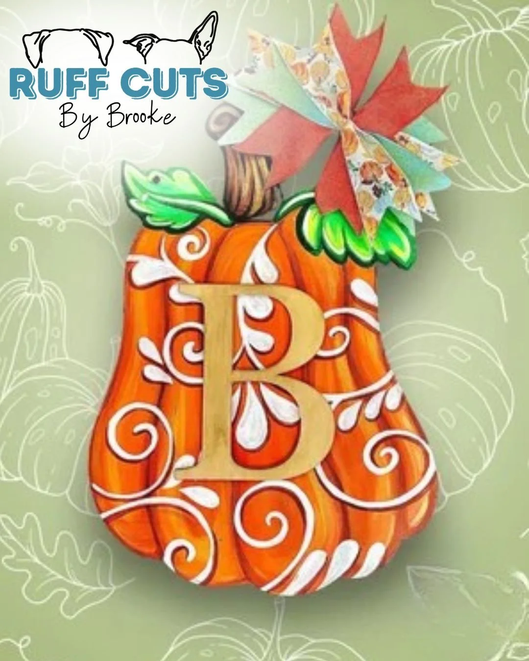 Decorative Pumpkin Door Hanger