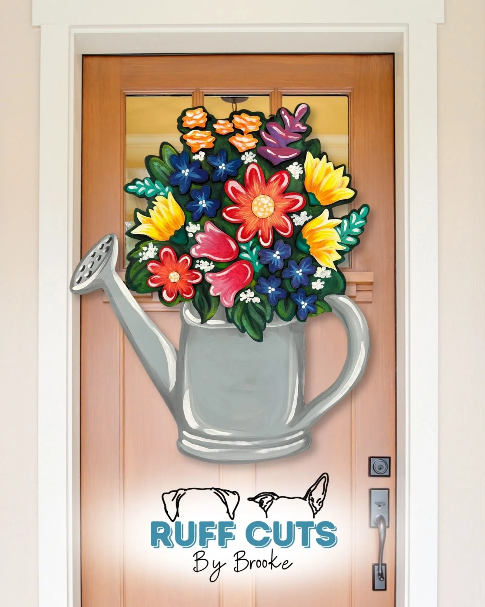Watering Can Door Hanger
