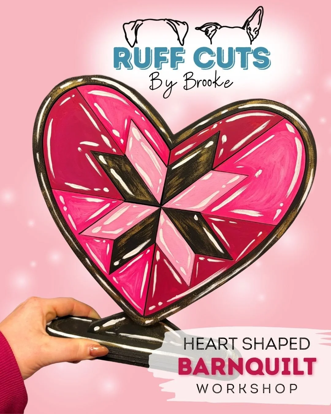 Heart Shaped Barn Quilt