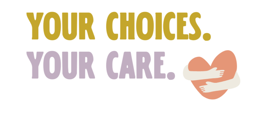Graphic in support of choosing your own reproductive future.