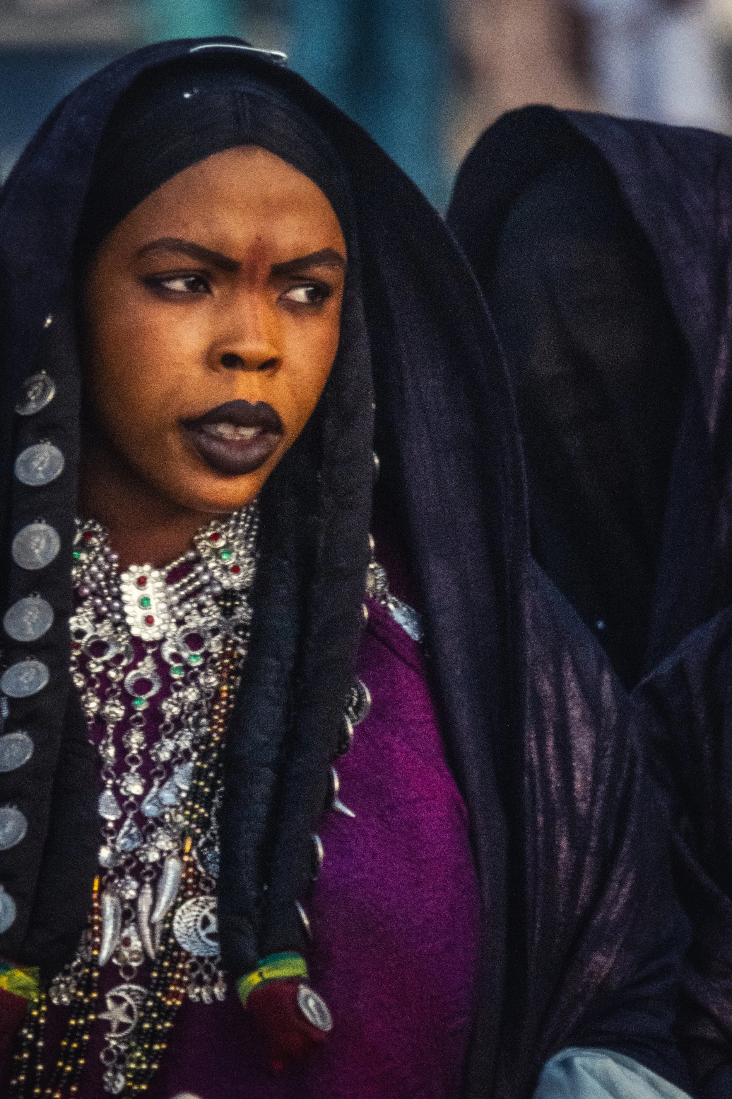Ghost
Leonardo Antonio Avezzano
2024, Djanet, 70x100]
At the moment of capture, Leonardo Antonio Avezzano sees a woman draped in the ceremonial attire of the Sebeïba, the ritual celebrated by the Tuareg communities of the Djanet oasis. Only later, wh
