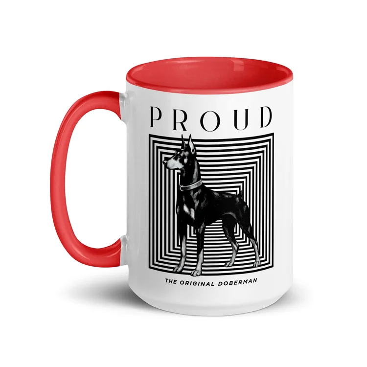 Proud Doberman Large Mug