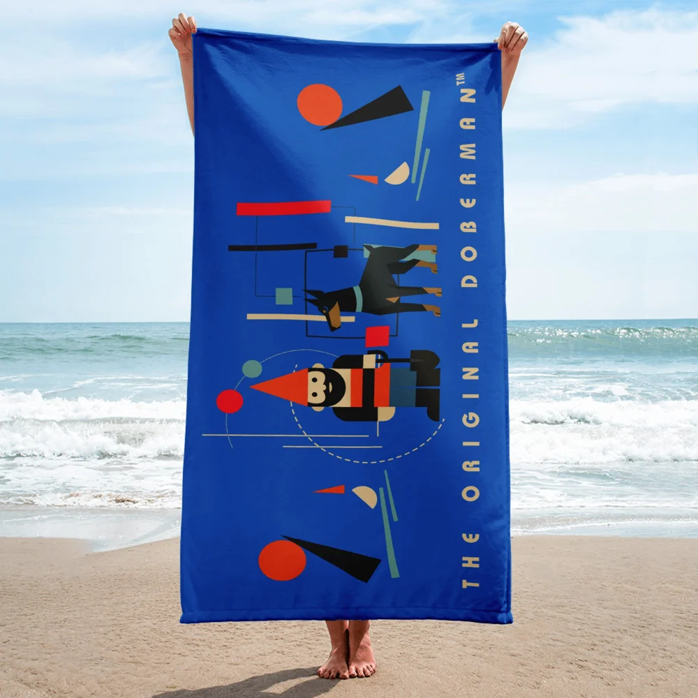 Doberman Garden Gnome Towel
