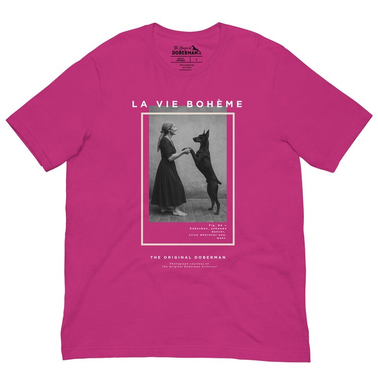 La Vie Boheme Doberman Unisex T-shirt