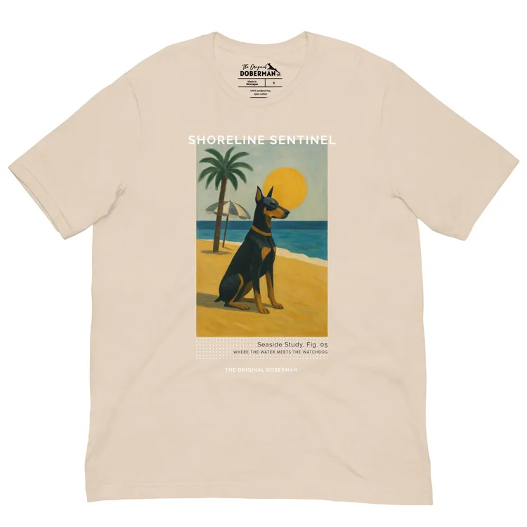 Doberman Beach Life Unisex T-Shirt