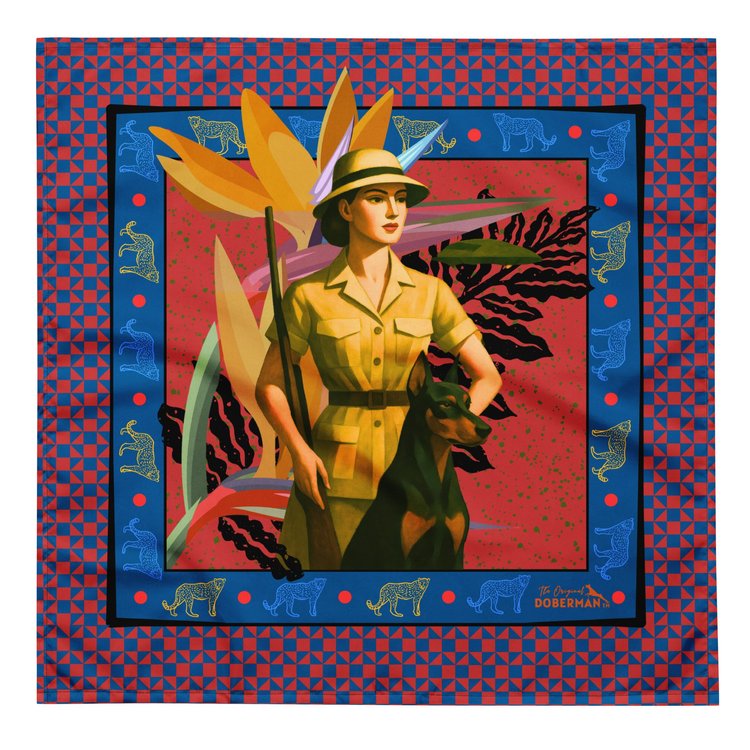 Doberman Safari Bandana