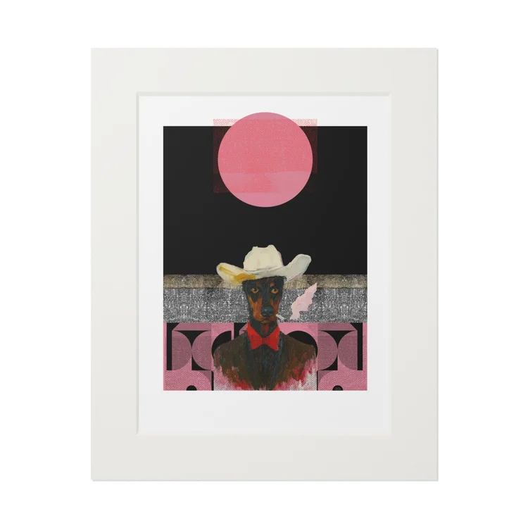 Western Static 16 × 20” Matted Fine Art Print — ADW × Studio4NULL4