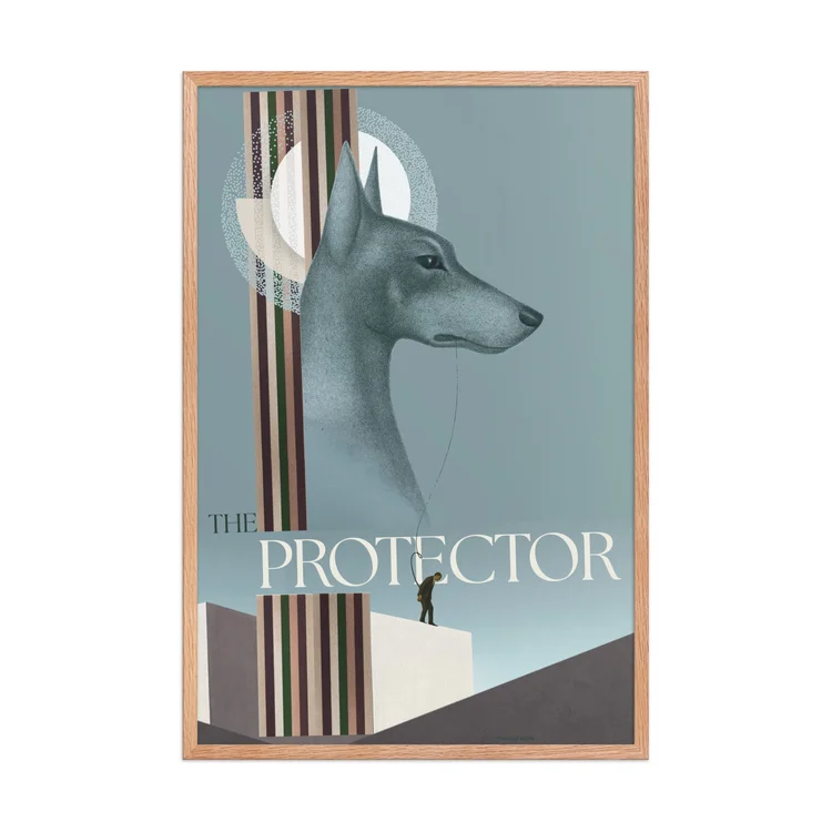 The Protector framed fine art print