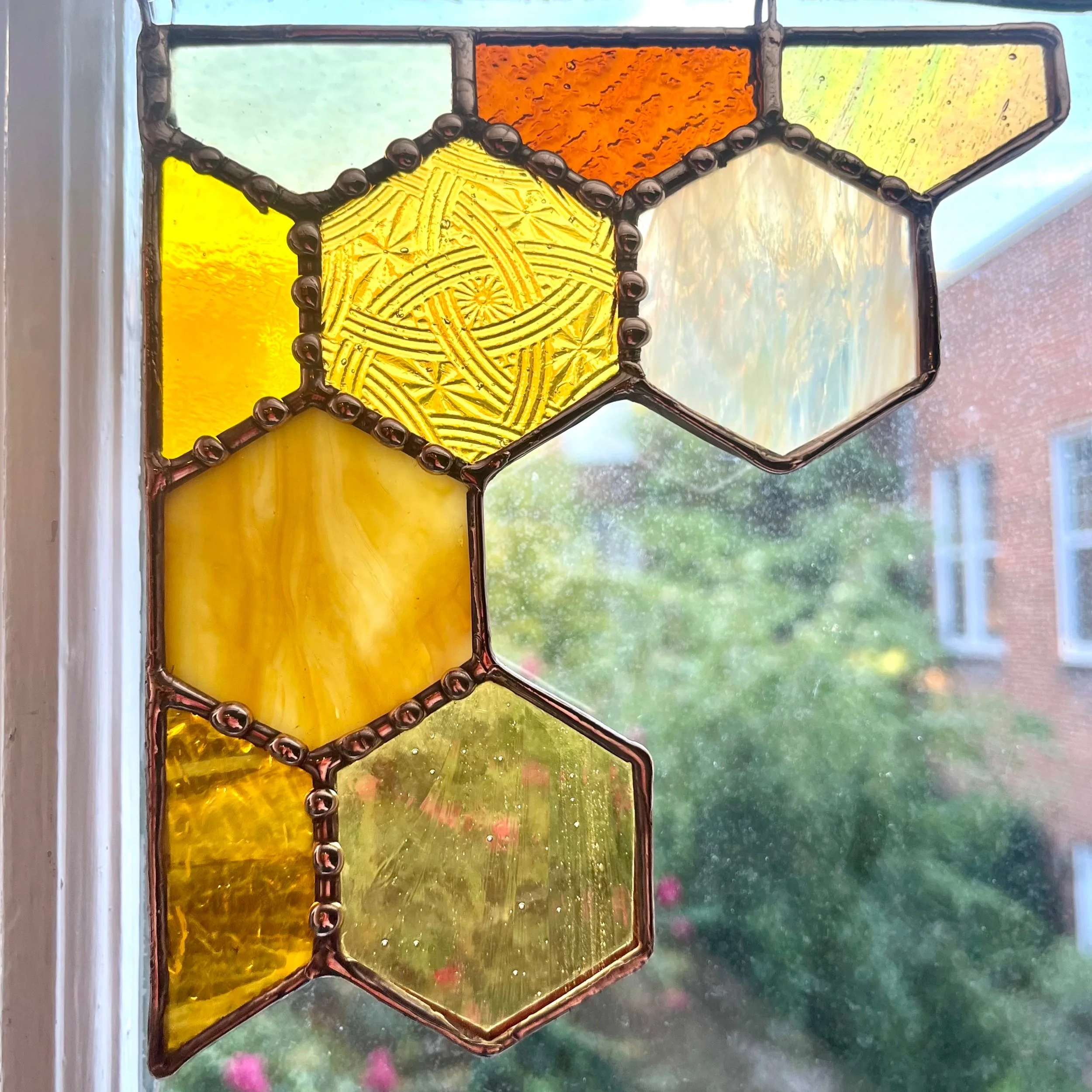 Honeycomb Corner - Beginner 3 Hour Stained Glass Class