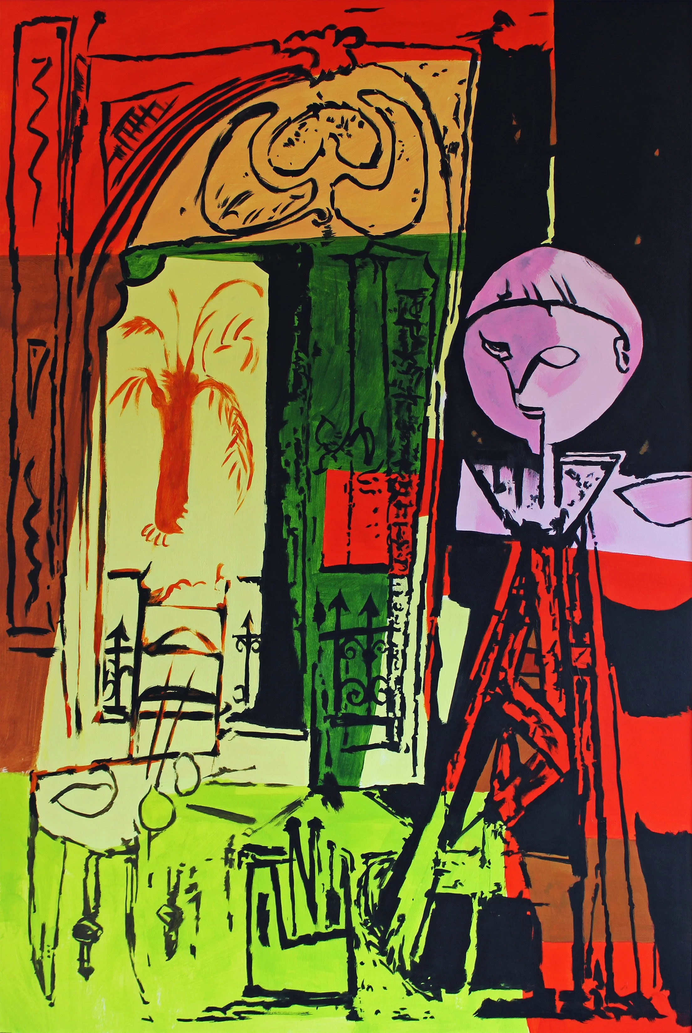 "Studio”
acrylic on paper  2026  (81 x 53 cm)