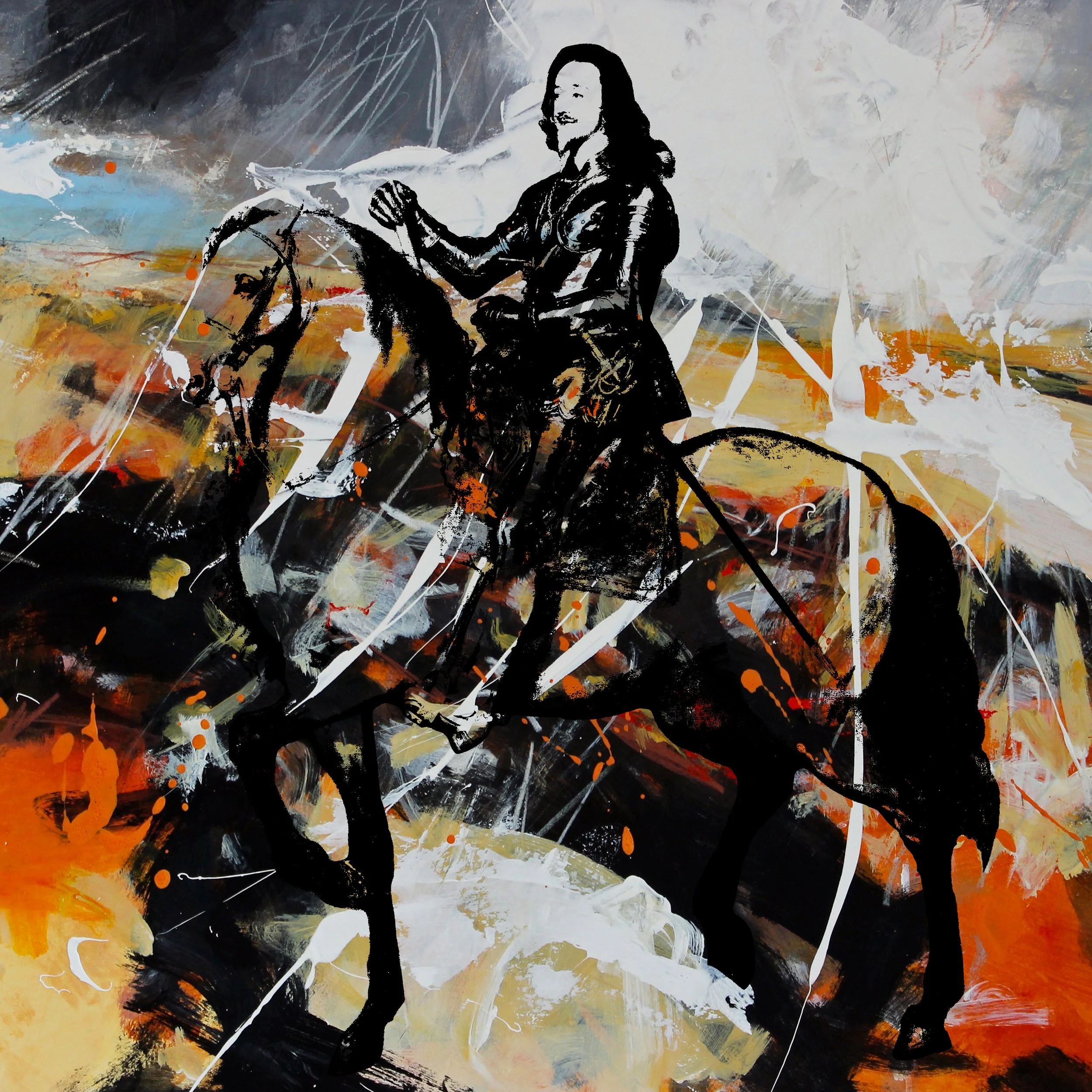 “Charles I (after Van Dyck)”  - 2026 -  limited edition Giclee prints,    70 x 70cm on Hahnemule paper