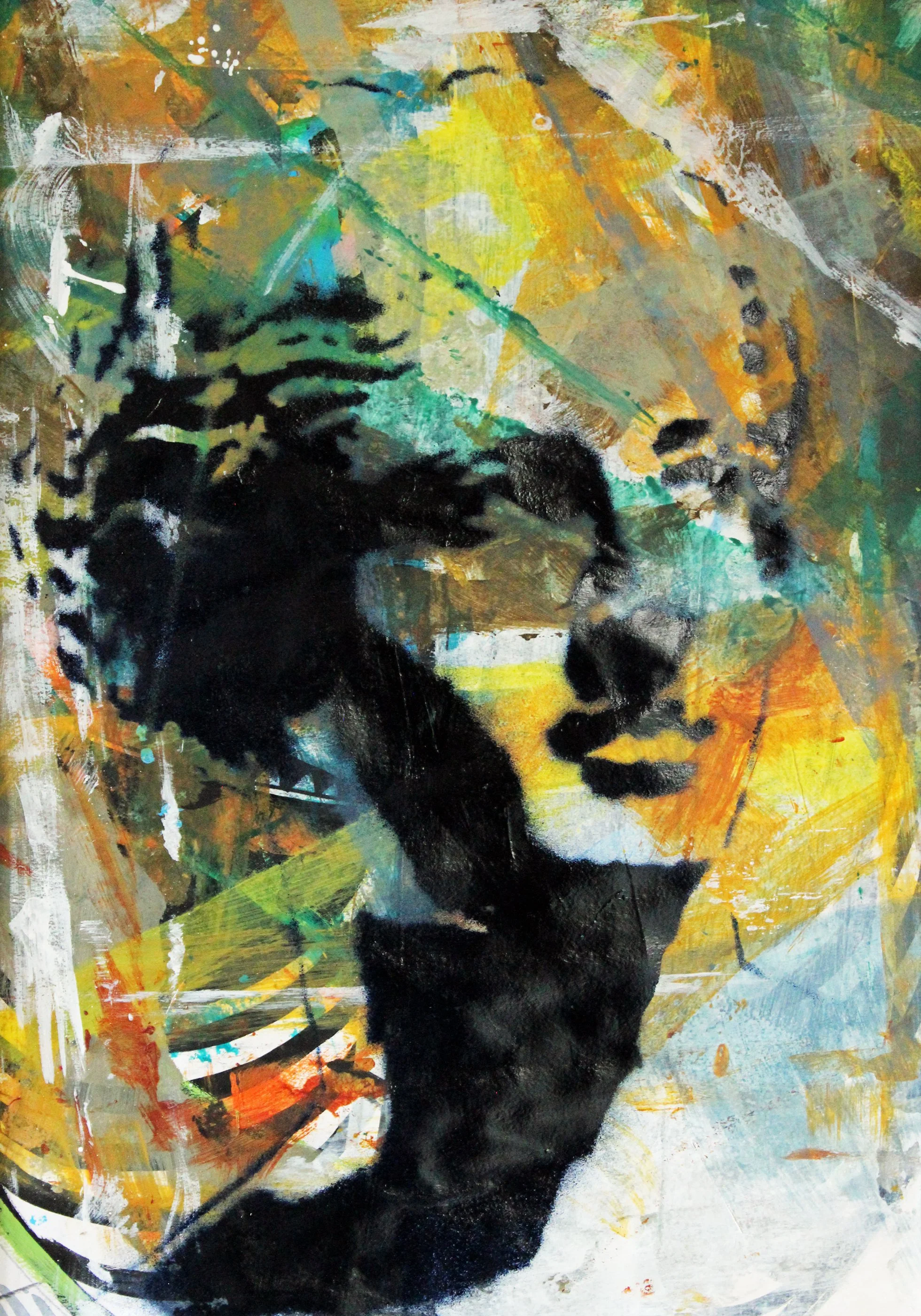 "Venus: study 1”
mixed media on paper   2026   (29 x 20
cm)