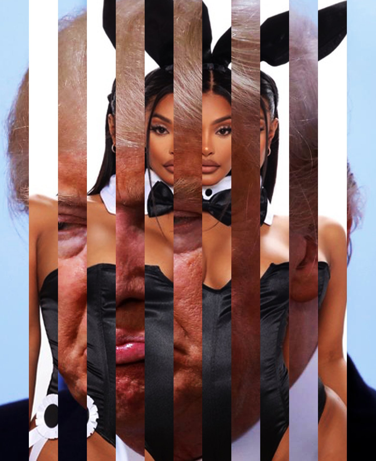 “Trump Liberace” digital photomontage in limited edition Giclee prints on A4 Hahnemule paper