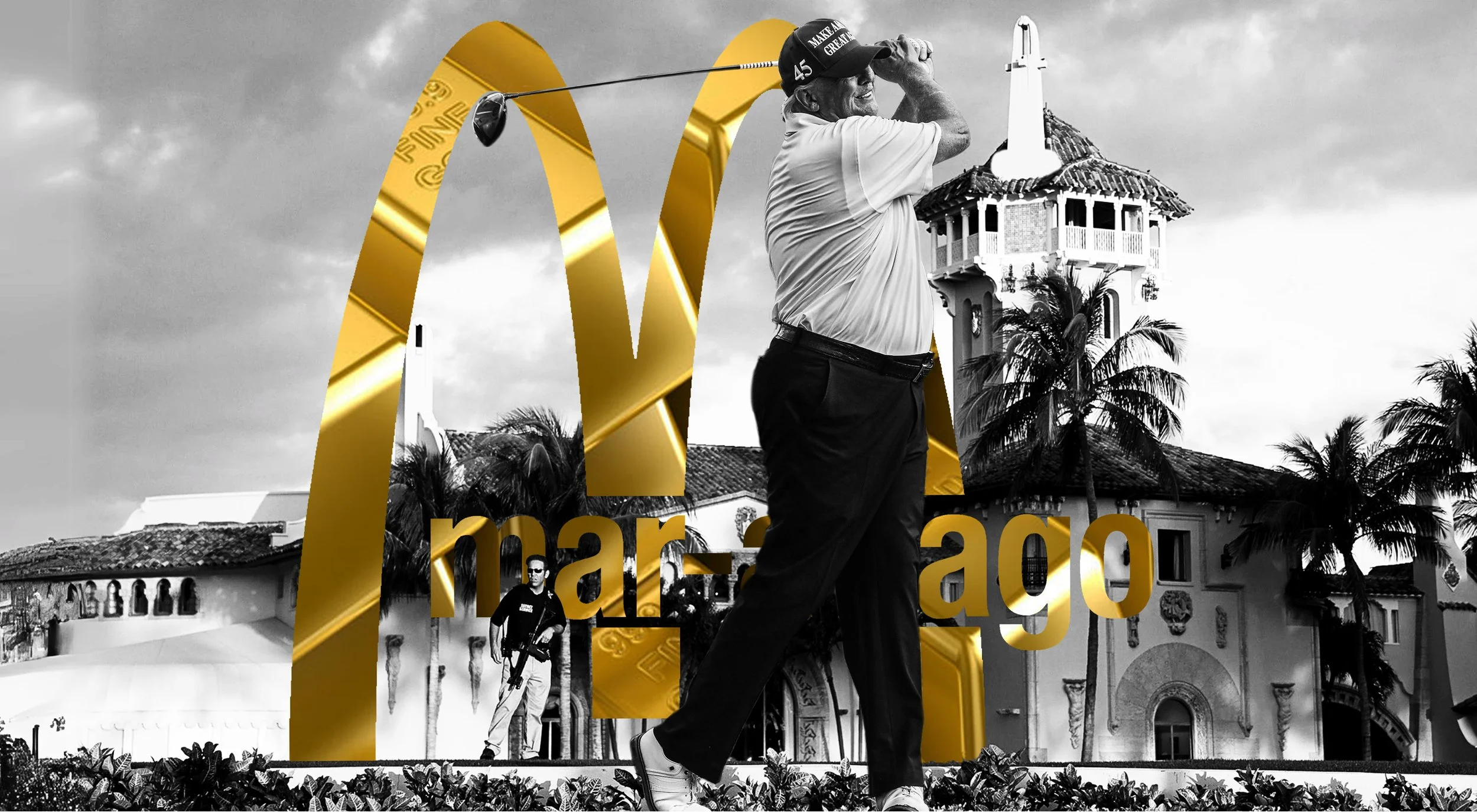 "Mar-a-Lago Gold" - digital image 2026