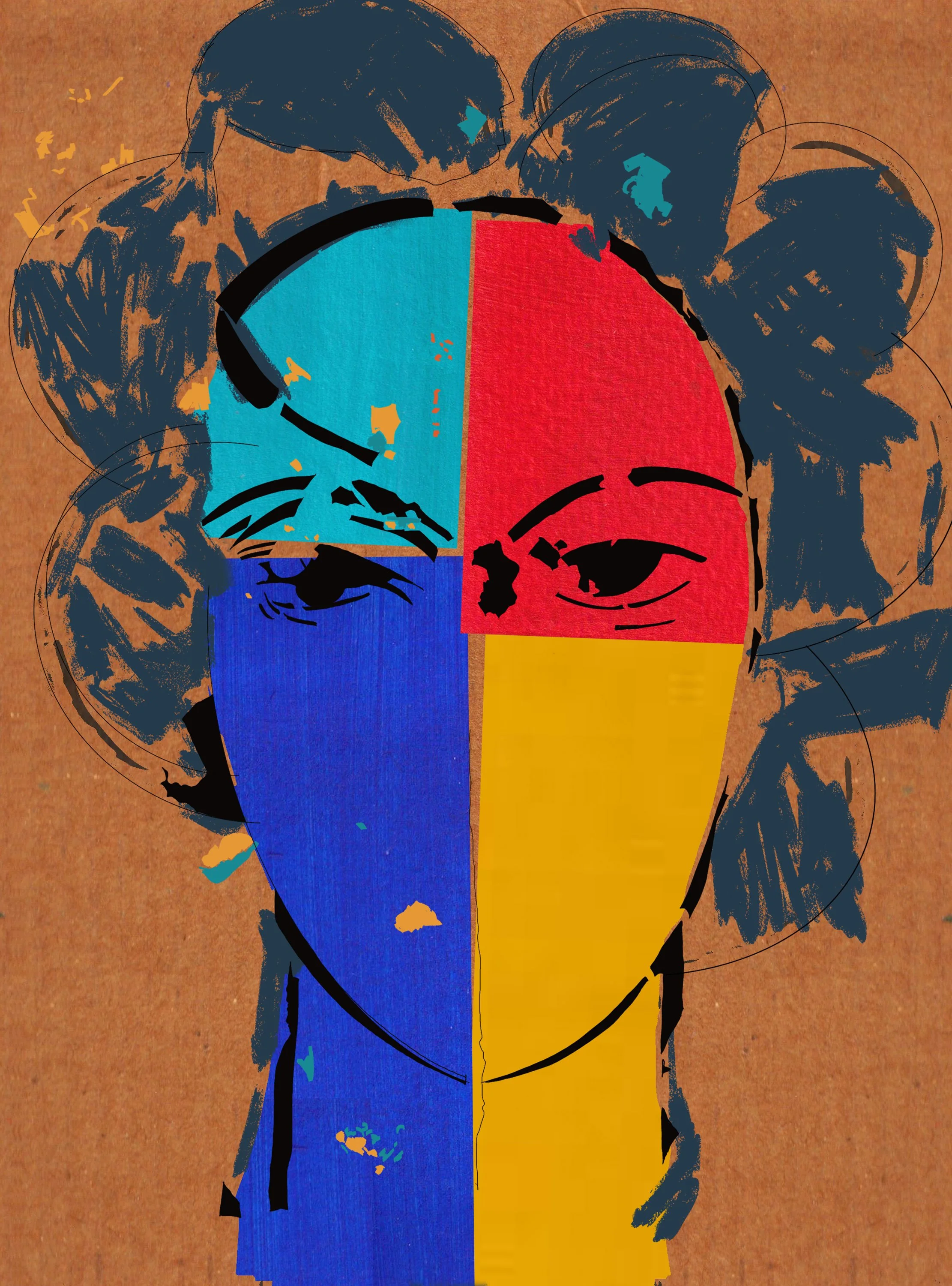 Saffron: study 2.3
mixed media on board  2026  (50 x 70 cm)