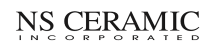 Logo of NS Ceramic Incorporated with black text on a white background.