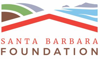 Logo of Santa Barbara Foundation featuring stylized hills and water with the organization's name.