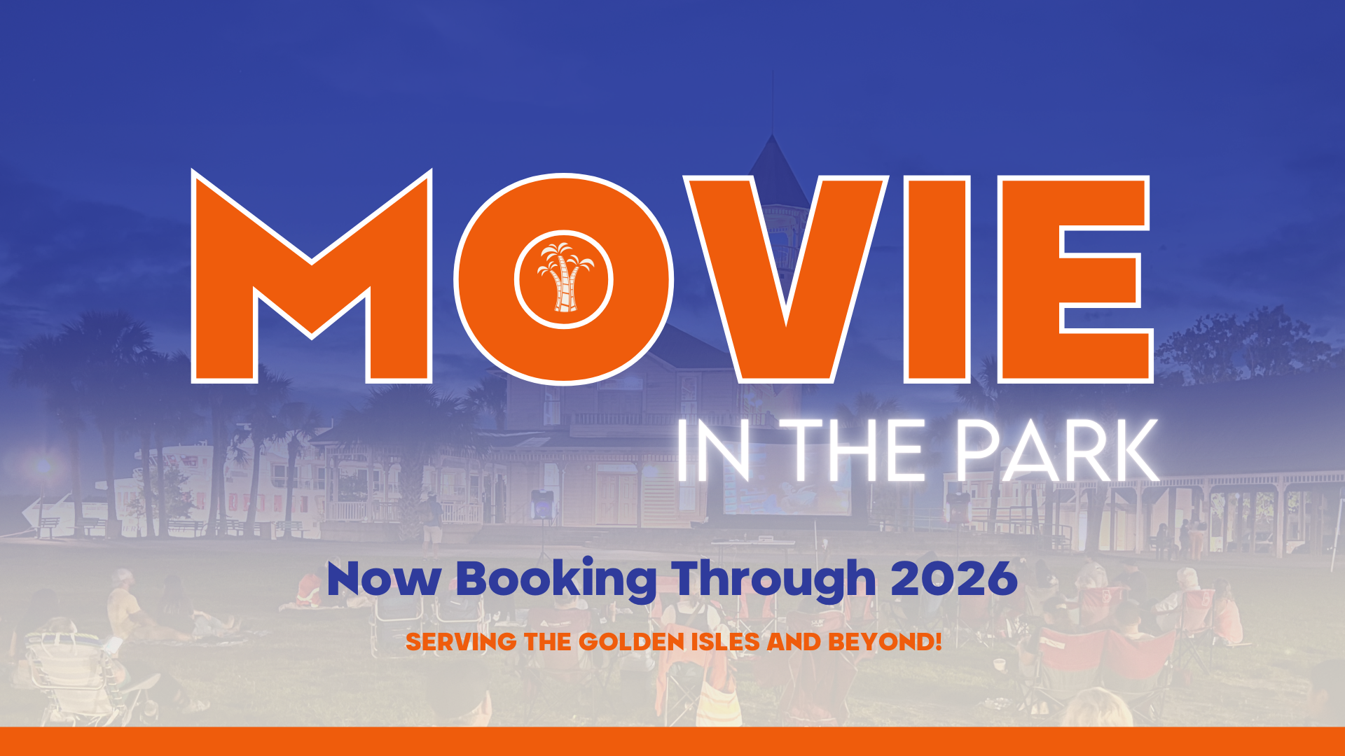 Golden Isles Movie In The Park in Mary Ross Park in Downtown Brunswick, Georgia