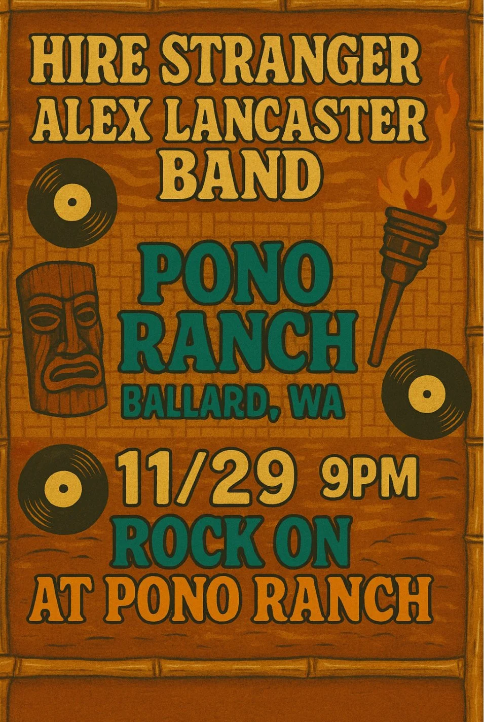 Hire Stranger w/ Alex Lancaster Band