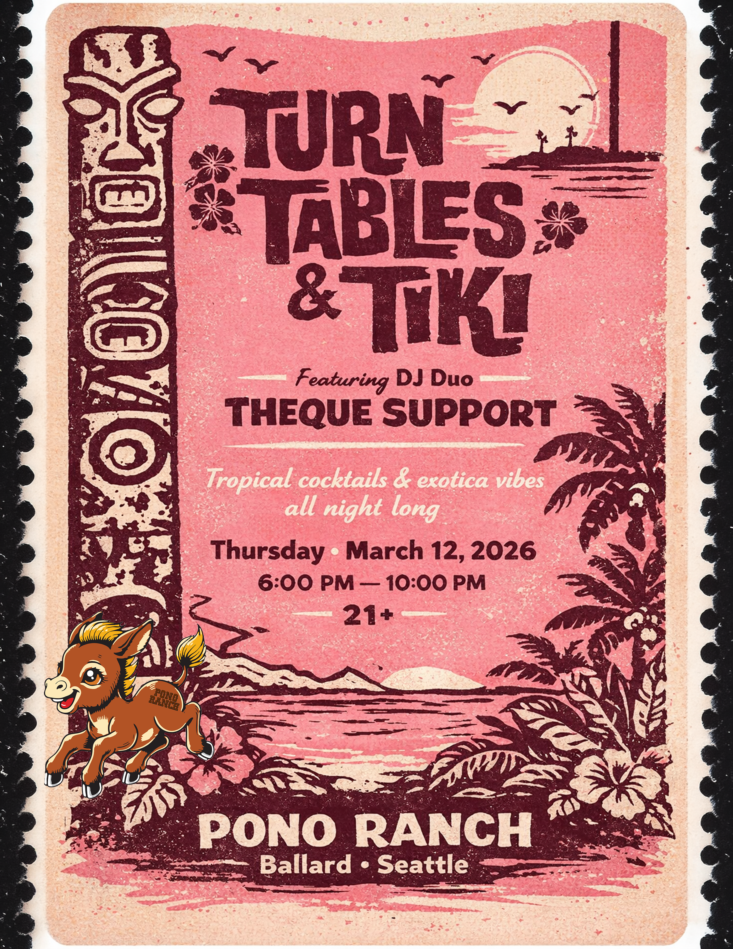 Turntables & TIki w/ Theque Support