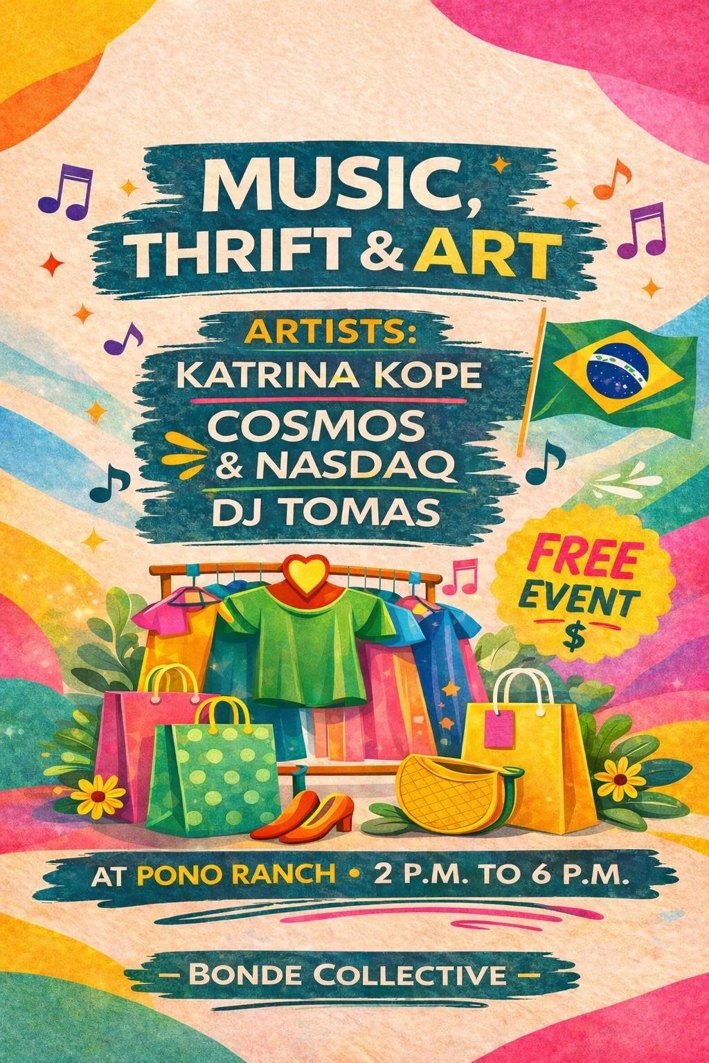 Music, Thrift and Art w/ Bonde Collective