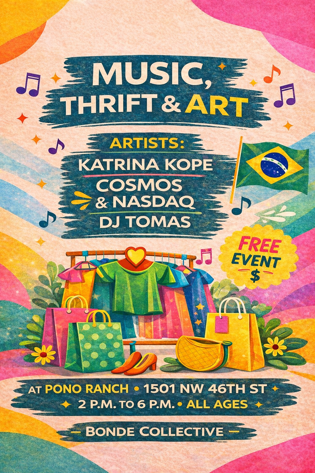 Music, Thrift and Art w/ Bonde Collective