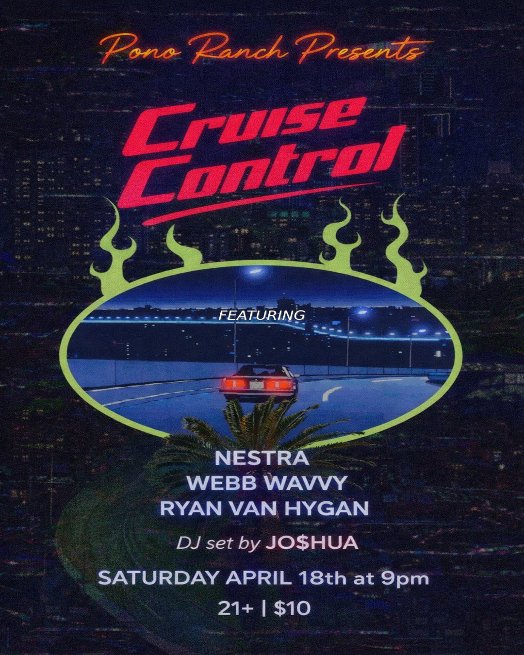 Pono Ranch Presents: Cruise Control  Hip-hop night