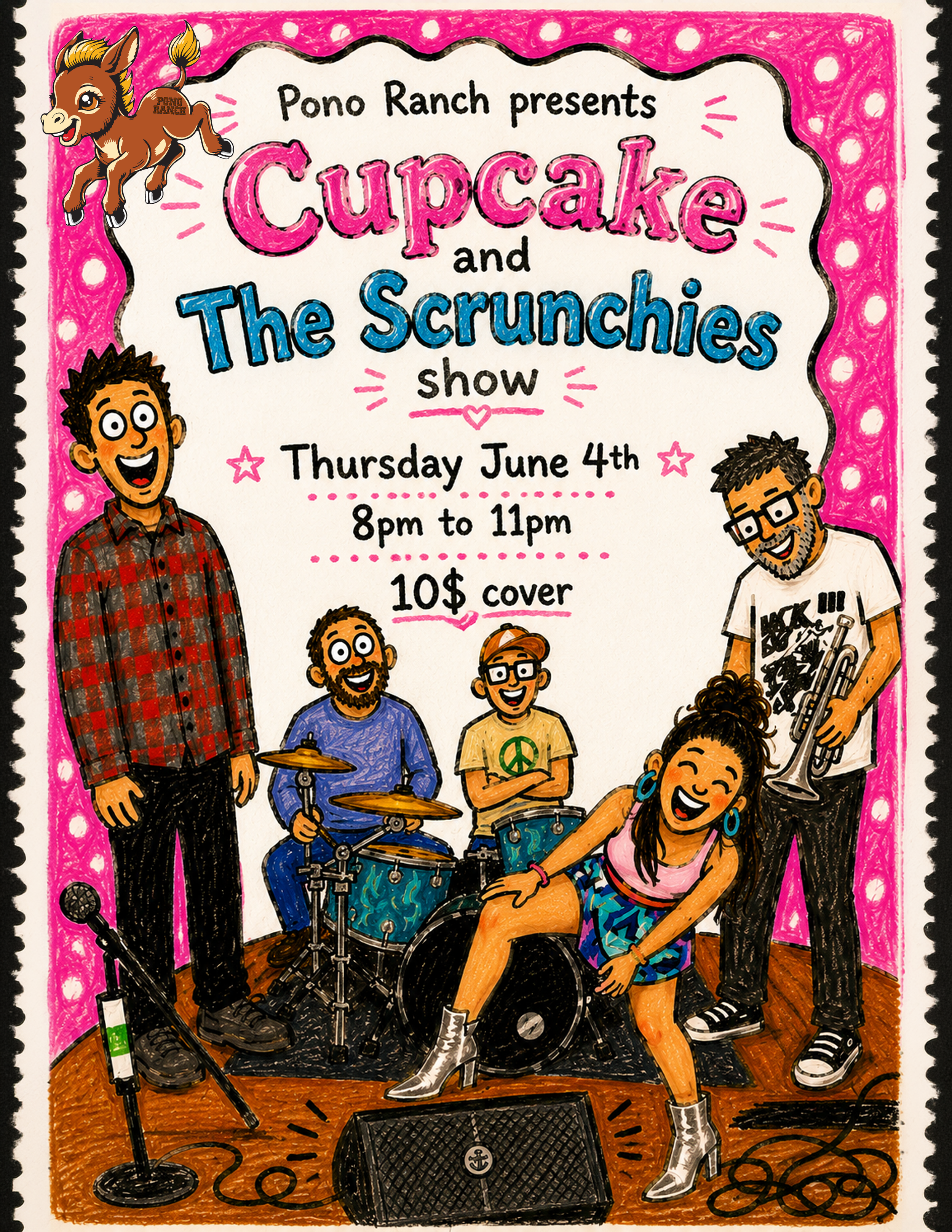 Cupcake and The Scrunchies show