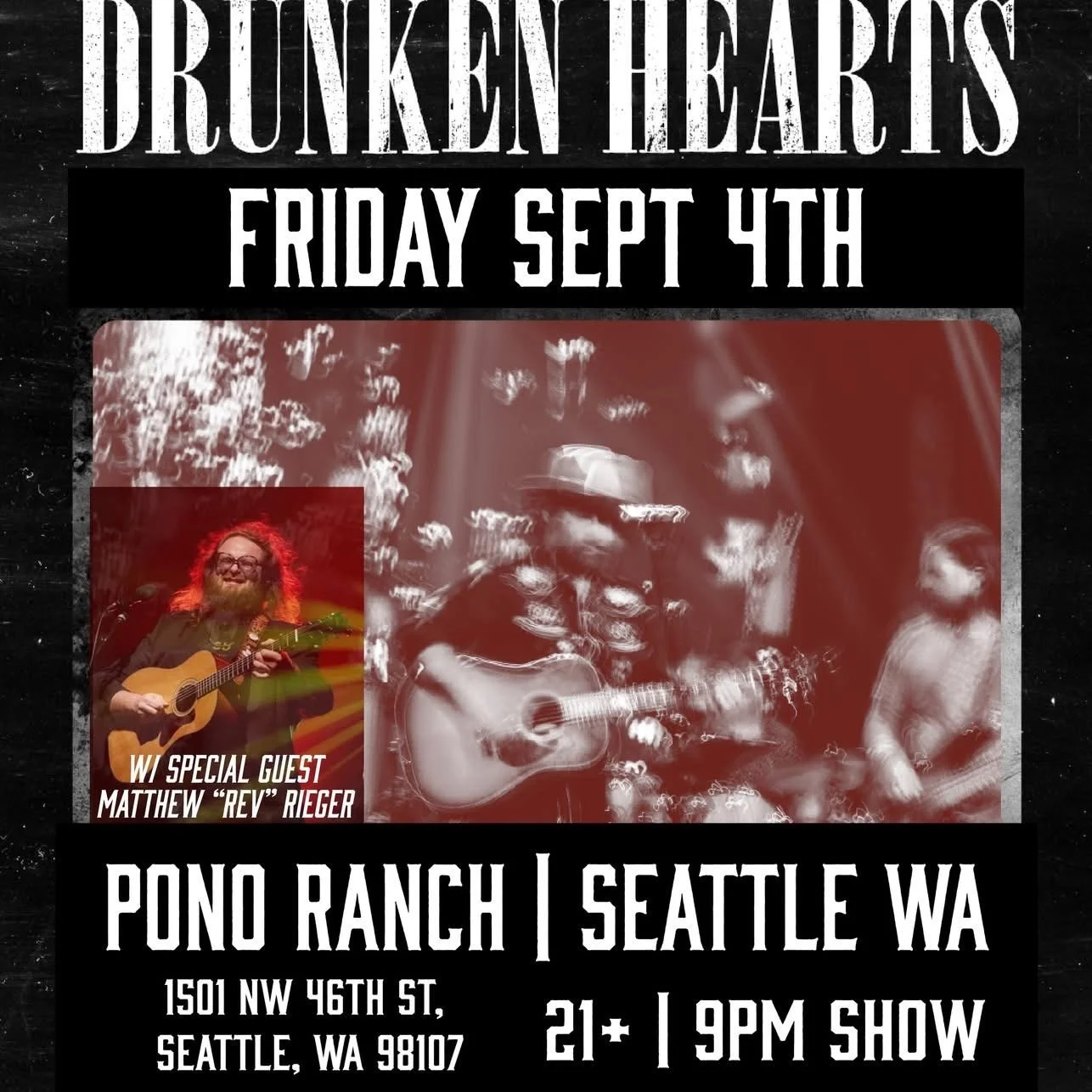 Drunken Hearts with Special Guest Rev (from Lil Smokies)