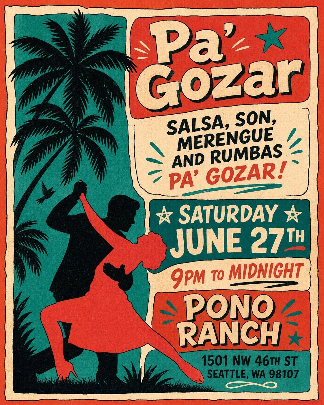 Pa'Gozar Salsa and Meringue night with Arturo Rodriguez