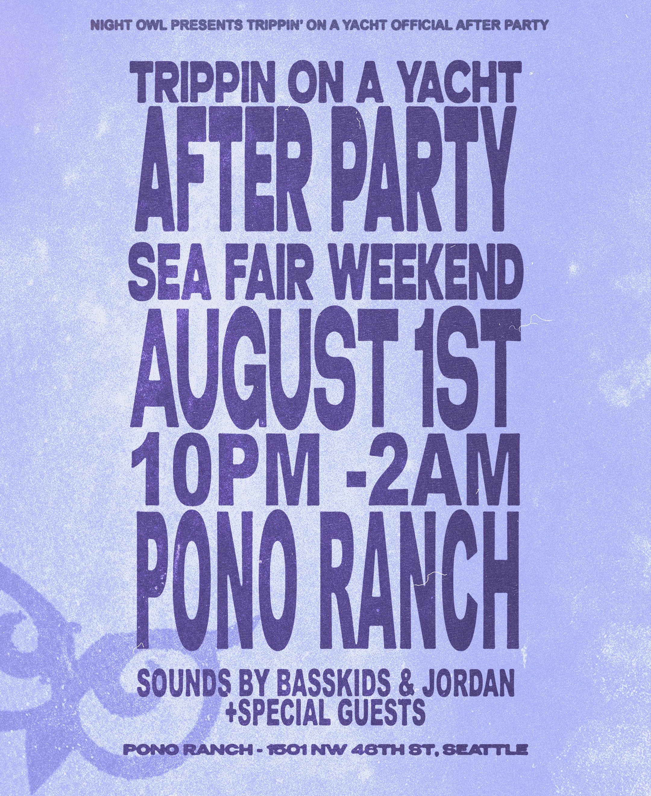 TRIPPIN ON A YACHT AFTERPARTY
