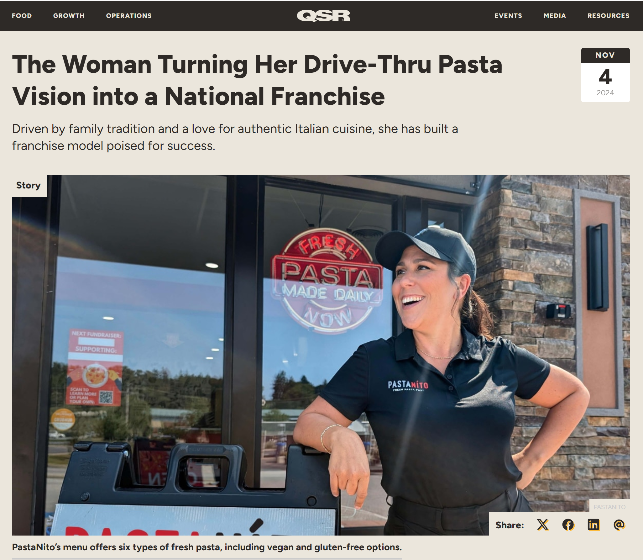 Featured in QSR Magazine