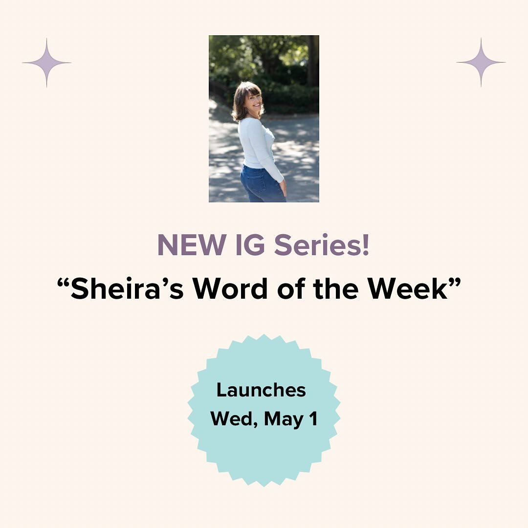 Tomorrow, May 1, I&rsquo;m launching my new Instagram Series &ldquo;Sheira&rsquo;s Word of the Week&rdquo;! Every week I&rsquo;ll be unpacking one word and tying a creative bow around it. Tune in tomorrow for the first episode! #LanguageLovers #Words