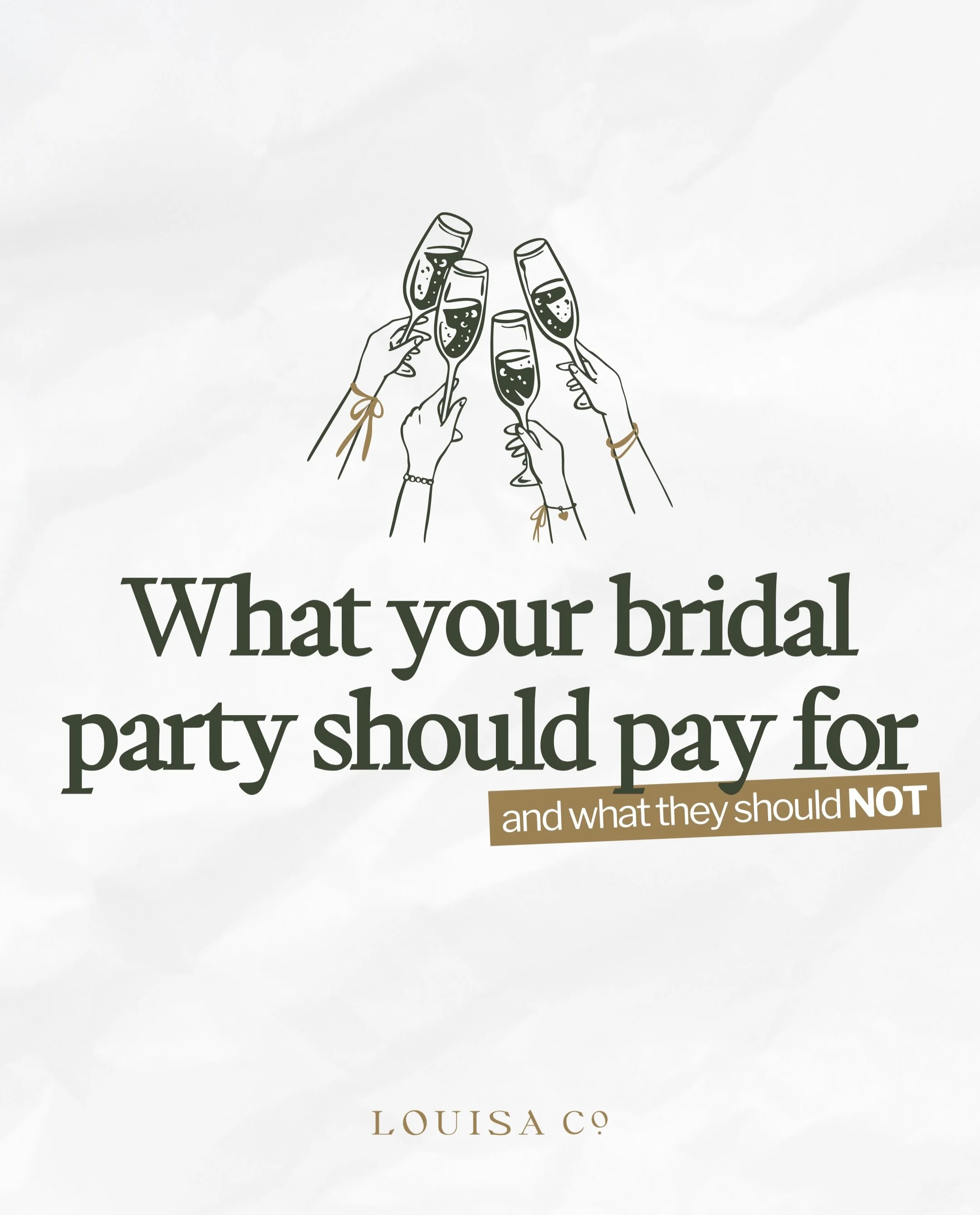 Most bridal party tension comes down to mismatched expectations. Everyone has a different number in their head for what this all costs.

This is supposed to be fun, not awkward. Getting on the same page early is what lets everyone celebrate instead o