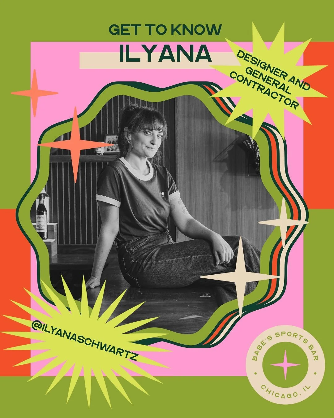 so many people who visit Babe&rsquo;s comment on the attention to detail - which means they&rsquo;re noticing the incredible work of @ilyanaschwartz, who took the vision boards and 2D mockups (and the dusty cavernous demo-ed bar that had already scar