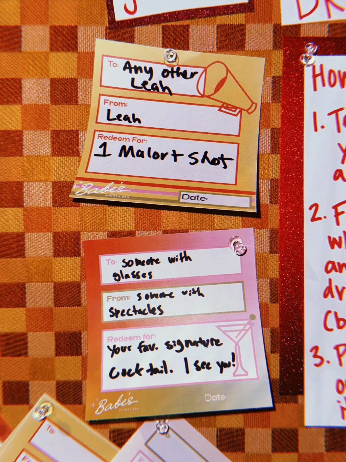 we&rsquo;re beating the winter blues at babe&rsquo;s with our new ✨drink it forward ✨ program (we&rsquo;re still workshopping the name, suggestions welcomed) - pay in advance for a drink for a friend (or crush, or nemesis, or a stranger!) and leave i