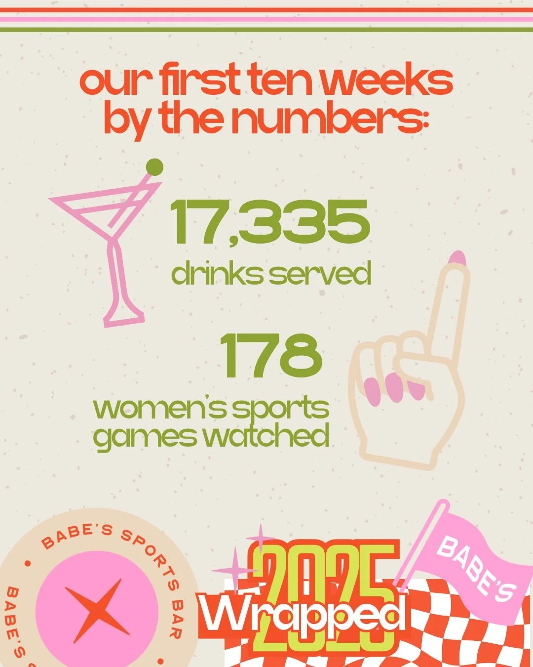 our version of spotify wrapped, minus the AI and terrible business ethics. read more at babeschicago.com/updates &mdash; and scroll to the end for some comedic relief