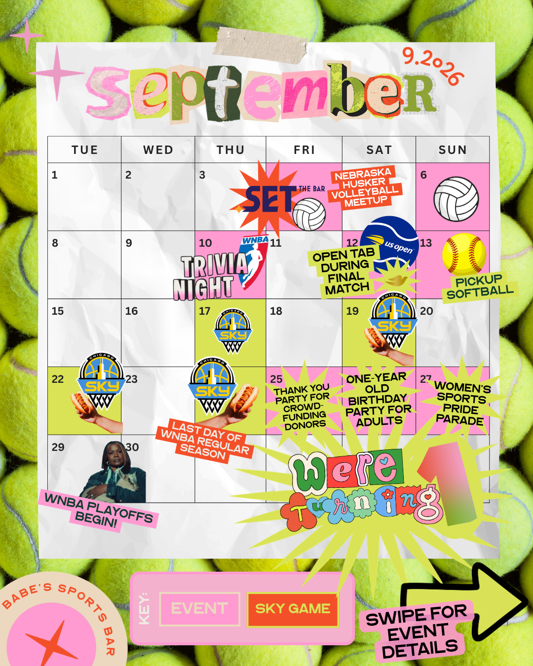 September at Babe’s (we’re turning ONE!)