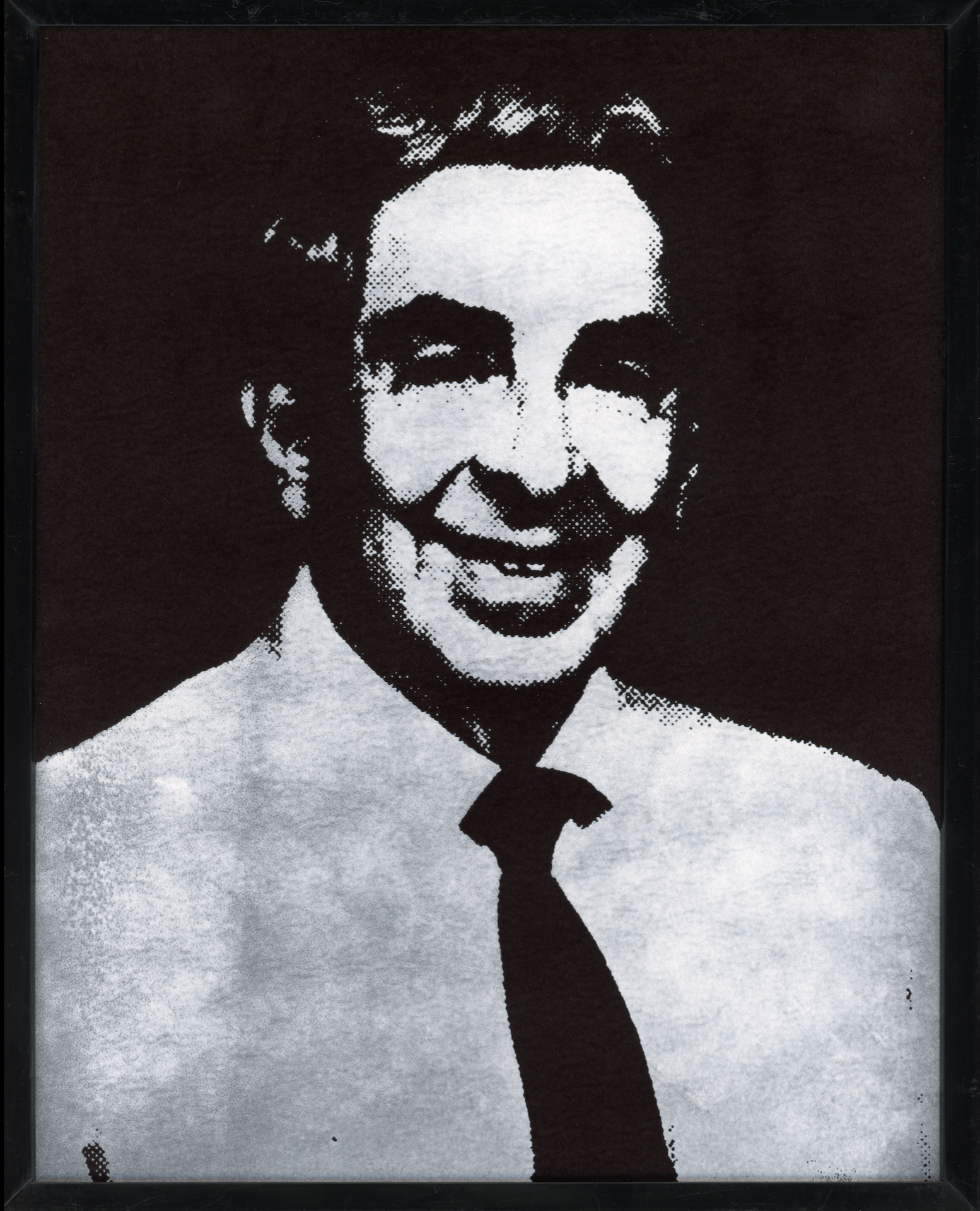 Hunter McArthur, 𝘈𝘯𝘥𝘳𝘦𝘸 from 𝘗𝘢𝘳𝘪𝘴𝘩𝘪𝘰𝘯𝘦𝘳𝘴 (𝘛𝘰 𝘒𝘯𝘰𝘸 𝘛𝘩𝘺 𝘕𝘦𝘪𝘨𝘩𝘣𝘰𝘳), 2024, acrylic ink on faux velvet