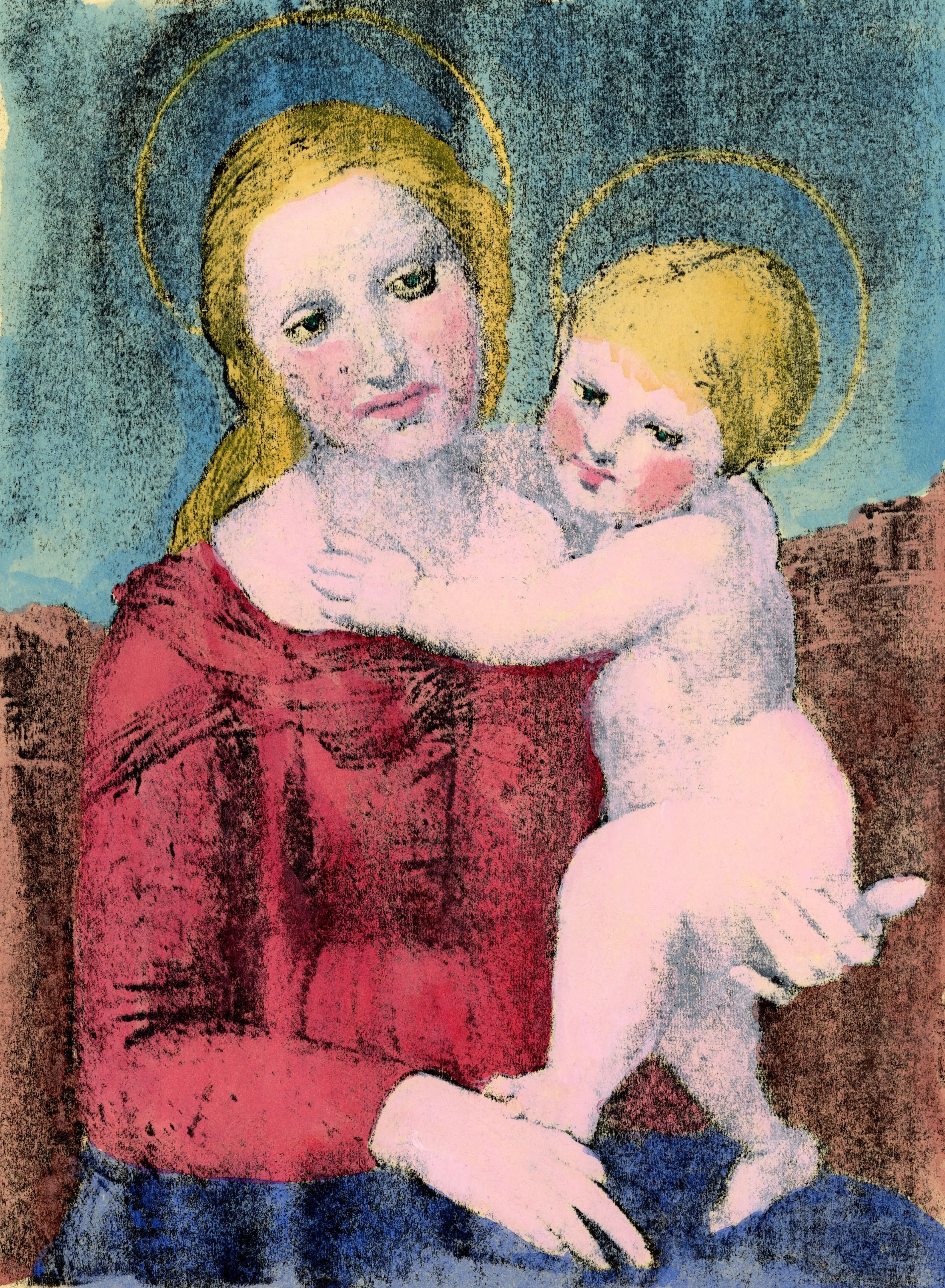 Hunter McArthur, 𝘔𝘰𝘶𝘳𝘯𝘪𝘯𝘨 𝘚𝘵𝘢𝘳 (𝘔𝘢𝘴𝘵𝘦𝘳 𝘊𝘰𝘱𝘺), 2026, xerox transfer and gouache on manila paper