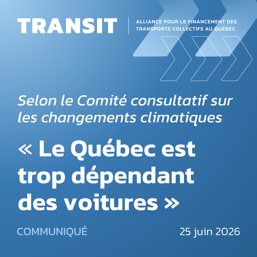 Le Québec est trop dépendant des voitures, selon le Comité consultatif sur les changements climatiques