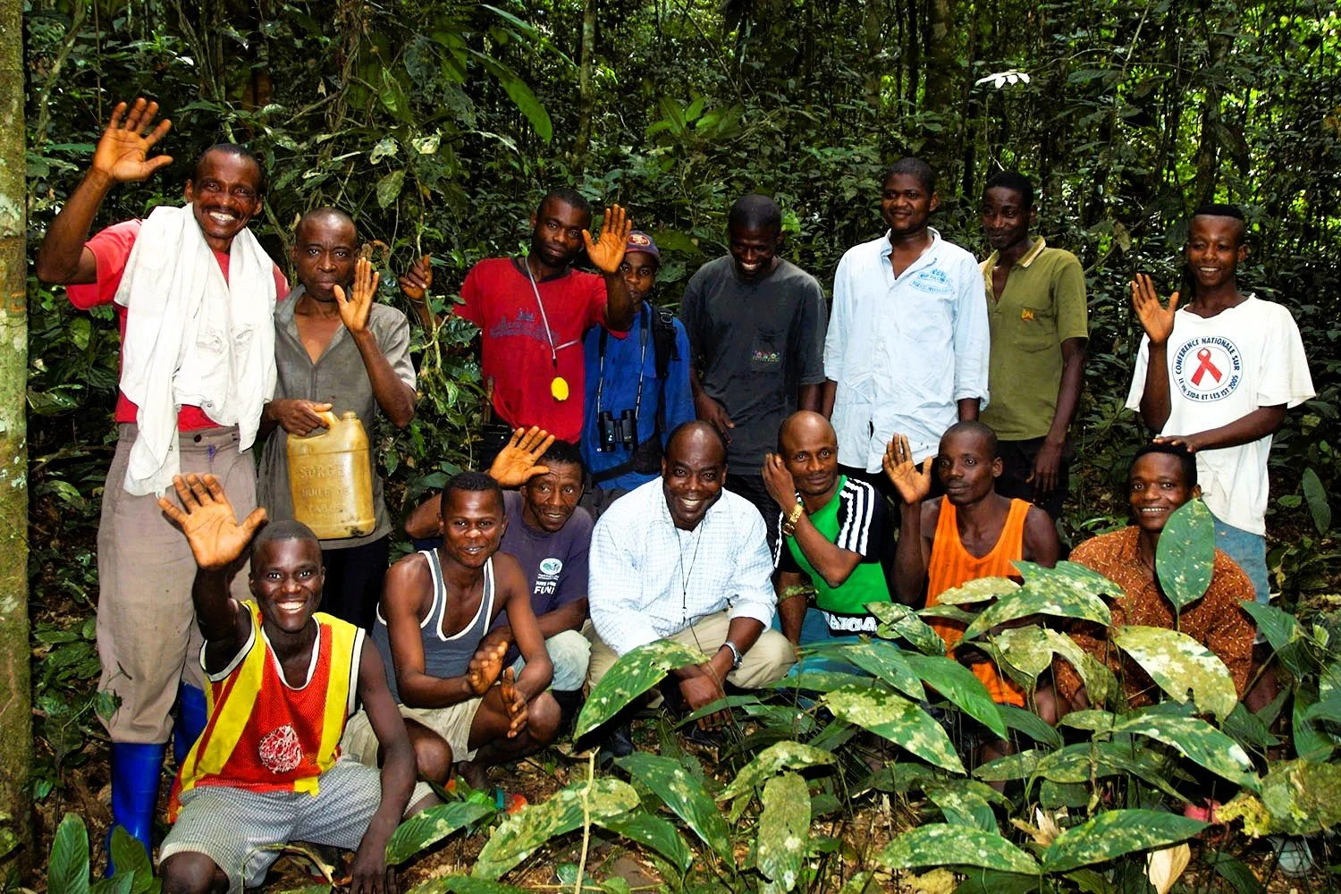 Kokolopori bonobo trackers group photo